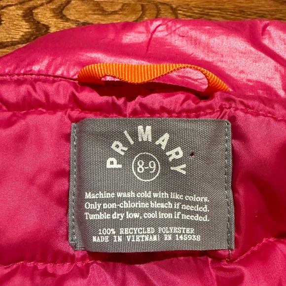 Primary Puffer Vest 8-9 Years - Picture 6 of 6